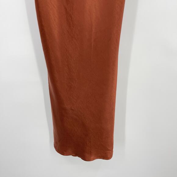 MORE TO COME | NWT Emma Strapless Maxi Dress in Chocolate Satin Tube Dress M - Picture 9 of 16